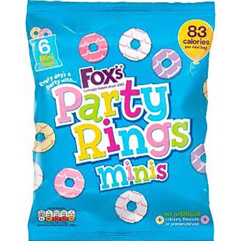 Foxs Mini Party Rings 6 Pack X21G - Elzoor