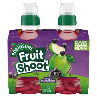 4 Pk Rob Fruit Shoot Nas Apple & Blackcurrant