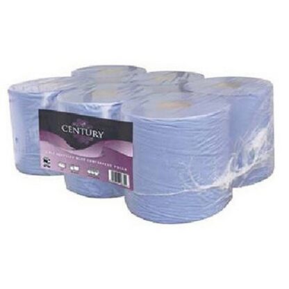Centerfeed Blue Roll Paper 2Ply Food Crt 150X175Mm
