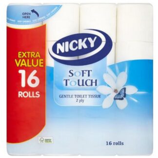 Nicky Soft Touch Toilet Rolls 16 Pack
