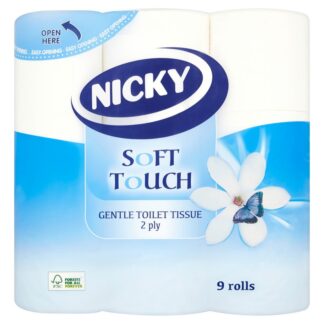 Nicky Soft Touch Toilet Rolls 9 Pack