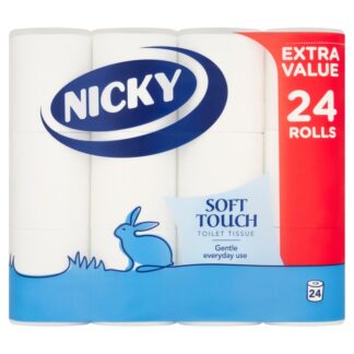 Nicky Soft Touch Toilet Rolls 24 Pack
