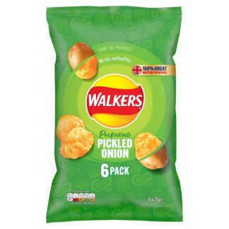 Walkers 6 Pack Pickled Onion