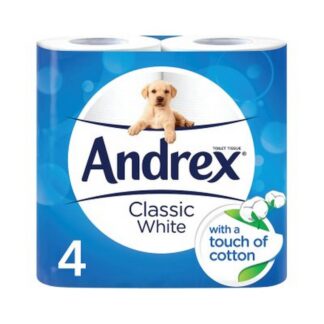 Andrex Toilet Roll White 4 Pack