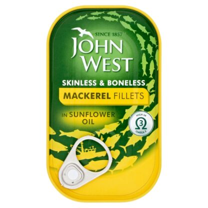 John West Mackerel Fillets In Sunflower Oil
