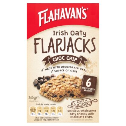 Flahavans Flapjacks Choc Chip 6 Pack