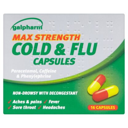 Galpharm Max Strength Cold & Flu Capsules