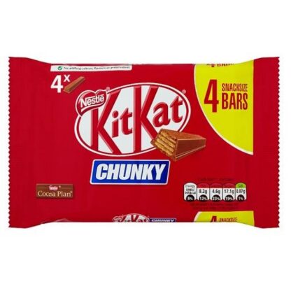 Nestle Multi 4 Pack Kit Kat Chunky Milk