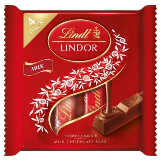 Lindor 4 Pack Treat Bar Milk