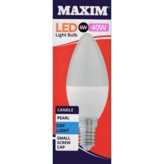 Maxim Led 6W-40W Ses Candle Pearl Warm White Bulb