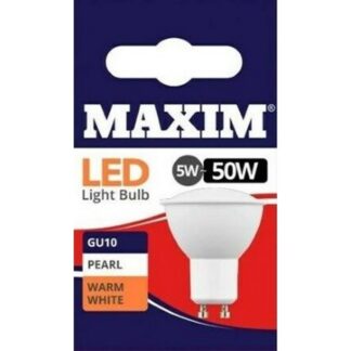 Maxim Led 5W-50W Gu10 Pearl Warm White Bulb