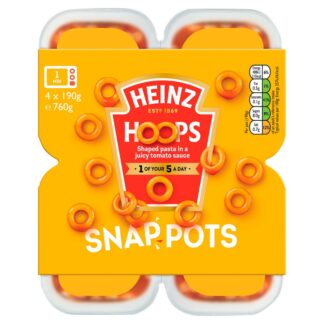 Heinz Hoops Snap Pots 4 Pack