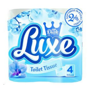 Luxe Toilet Rolls 2 Ply - 4 Pack
