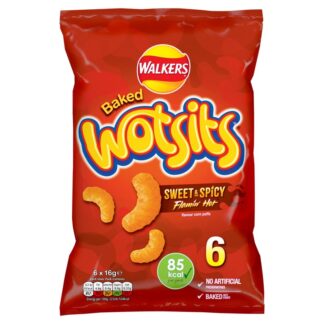 Walkers 6 Pack Wotsits Flamin Hot 16G