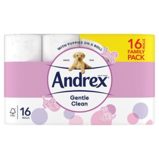 Andrex Gentle Clean Toilet Roll 16 Pack