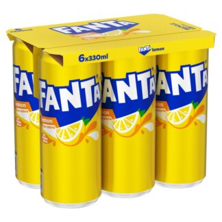 6 Pack Fanta Lemon Sleek Can