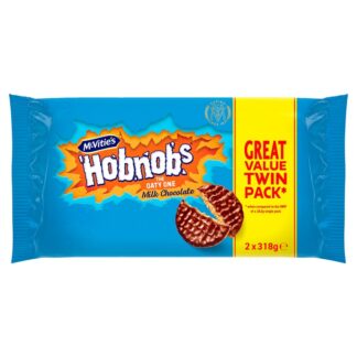 Mcvities Hob Nobs Milk Choc Twin Pack