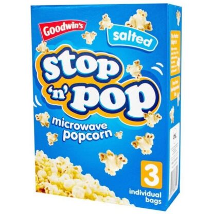 Stop N Pop Microwave Salty Popcorn 3 Pack