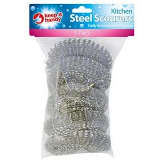 Stainless Steel Scourer Pads 5Pk