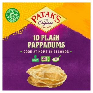 Pataks Pappadums Plain Ready To Cook