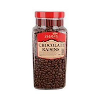 Jar Shaws Chocolate Raisins