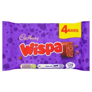 Cadbury Multi 4 Pack Wispa Snacksize Non Pmp