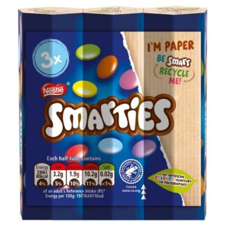 Nestle Multi 3 Pack Smarties Hexatube X 3Pk