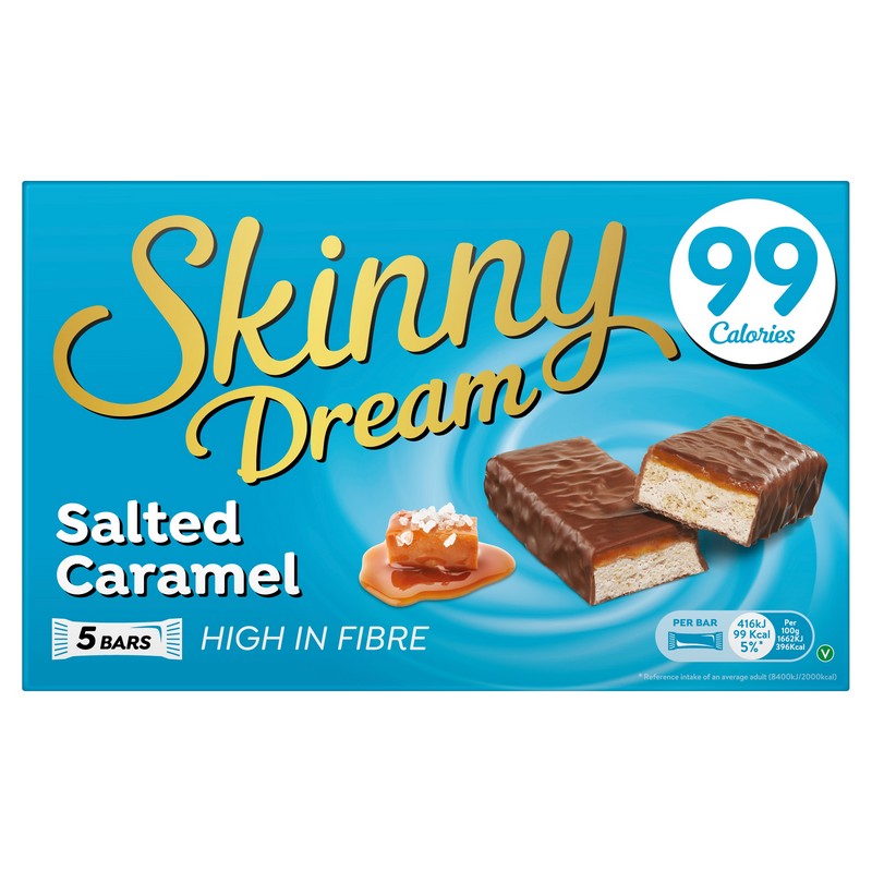 Skinny Dream Salted Caramel Bar 25Gm 5Pk