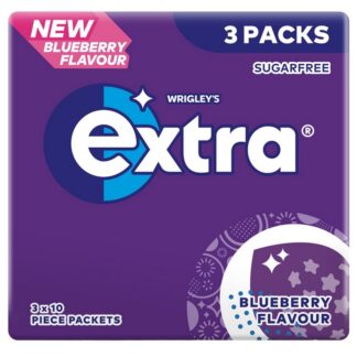 Wrigleys 3 Pack Extra Blueberry Sugar Free