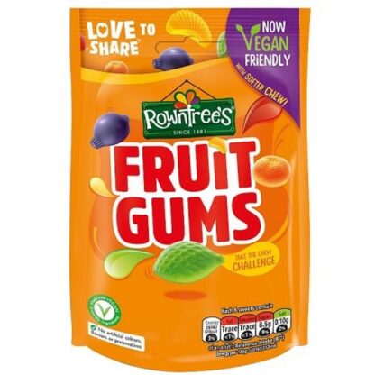 Nestle - Rowntree Fruit Gums Pouch Vegan