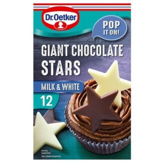 Dr Oetker Giant Chocolate Stars Milk & White