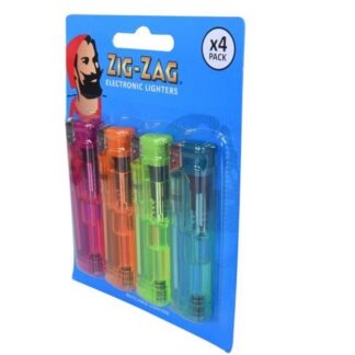 Zig Zag 4 Pack Electronic Lighter