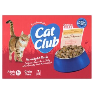 Cat Club Pouch Variety In Jelly 12 Pack