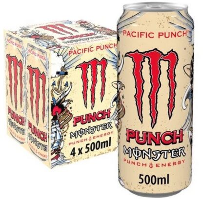 Can Monster 4 Pack Energy Pacific Punch