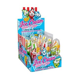 Rose - Ice Cream Twist N Dip Apple Blueberry Straw