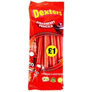 Dexters £1 Strawberry Pencils Pm Bag