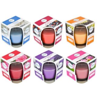 Candle Assorted Glass Jar 20 Hrs