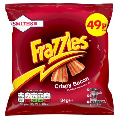 Smiths 49P Pm Frazzles Bacon