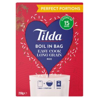 Tilda Easycook Long Grain Rice 250G Bib