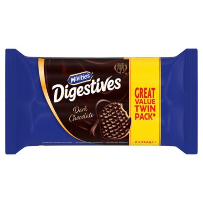 Mcvities Twin Pack Dark Choc Digestive 266Gm