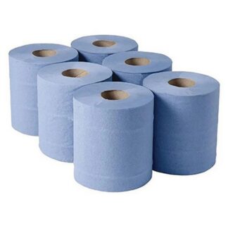 Centerfeed Blue Roll Paper 2Ply Food Crt 80X165Mm
