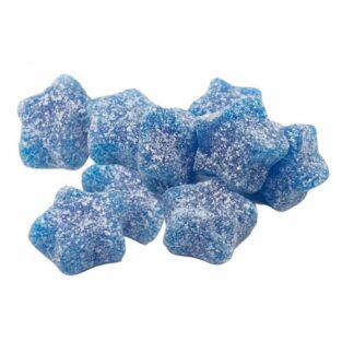 Kingsway Gummy Stars - Blue Rasp Flav Sour Sweets
