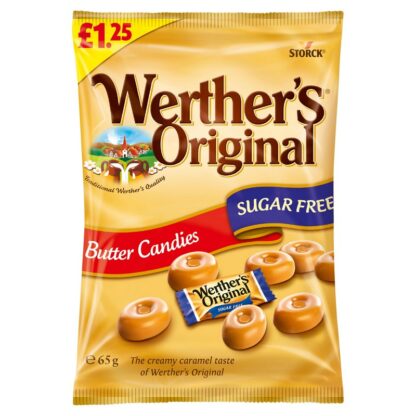 Bag Werthers £1.25 Butter Candy Sugar Free Pmp