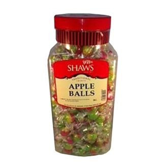 Jar Shaws Apple Balls Sugar Coated