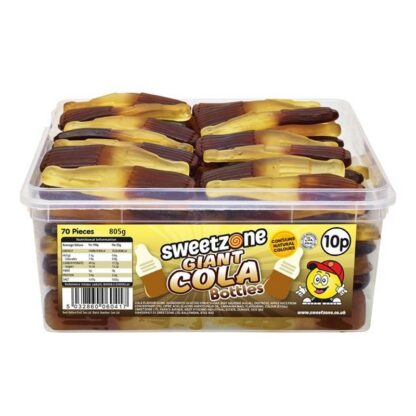 Sweetzone Tub Giant Cola Bottles 10P