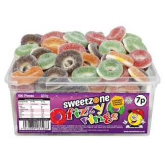 Sweetzone Tub Fizzy Assorted Rings 7P