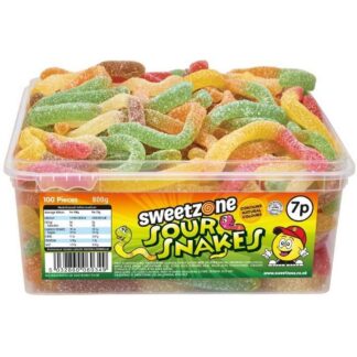 Sweetzone Tub Sour Snakes 7P