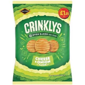 Jacobs £1.25 Pm Crinklys Cheese & Onion