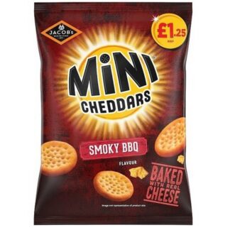 Jacobs £1.25 Pm Mini Cheddars Smokey Bbq