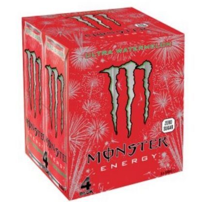 Can Monster 4 Pack Ultra Zero Watermelon